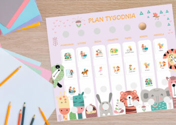 Planer tygodnia „ZOO” z 301 symbolami