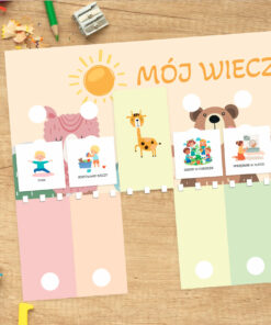 🌙 Planer „Mój wieczór” – spokojne zakończenie dnia krok po kroku